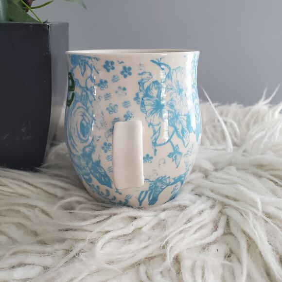 Vintage Anthropologie Homegrown Monogram Coffee Tea Mug Letter e - Picture 2 of 6